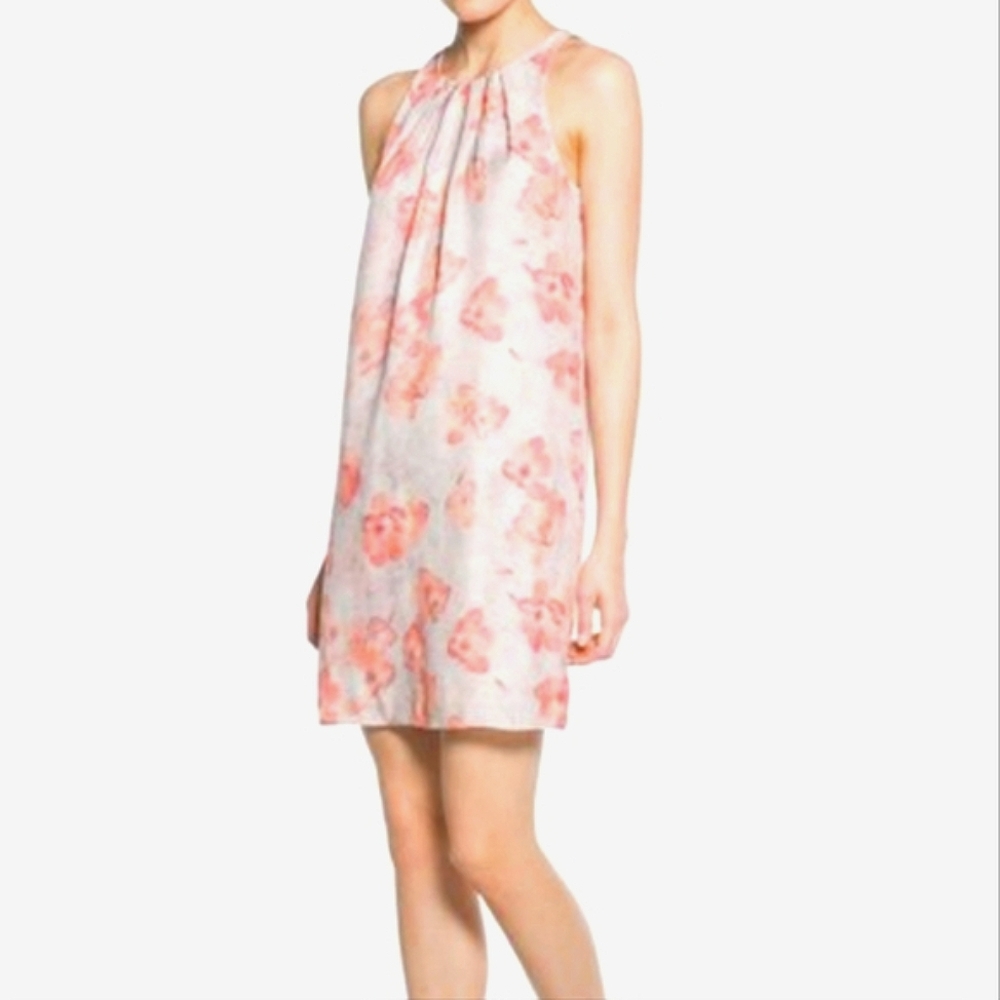 Mango Floral Sleeveless Mini Shift Dress